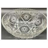 Set Anchor Hocking Pressed Glass Bowls and Platter