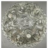 Set Anchor Hocking Pressed Glass Bowls and Platter