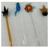 Collection of Vintage Ceramic and Glassware Including Blue Bull Pitcher