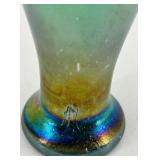 Loetz Iridescent Art Glass Vase with Handles
