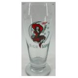 Collection of 3 Vintage Beer and Soda Glasses: Miller High Life and Pepsi