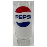 Collection of 3 Vintage Beer and Soda Glasses: Miller High Life and Pepsi