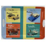 Retro Metal Sign Collection and Pontiac Serving Tray