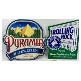 Set of 3 Vintage Beer Advertising Metal Signs