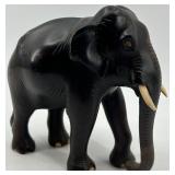 Handcrafted Wooden Elephant Figurine - Made in India