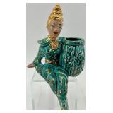 Pair of Vintage Mid-Century Shelf Sitter Planters