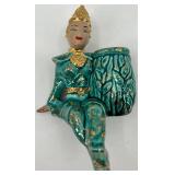 Pair of Vintage Mid-Century Shelf Sitter Planters