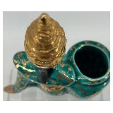 Pair of Vintage Mid-Century Shelf Sitter Planters