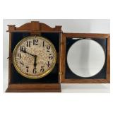 Vintage Gilbert Wall Clock with Oak Wood Case