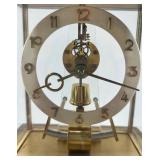 Vintage Kunde Battery-Powered Mantel Clock with Glass Enclosure
