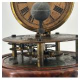 Vintage Briggs Rotating Pendulum Clock Under Glass Dome
