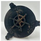 Vintage Briggs Rotating Pendulum Clock Under Glass Dome