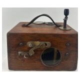 Antique Pigeon Racing Clock with Wooden Case