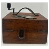 Antique Pigeon Racing Clock with Wooden Case