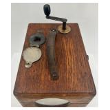 Antique Pigeon Racing Clock with Wooden Case