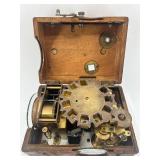 Antique Pigeon Racing Clock with Wooden Case