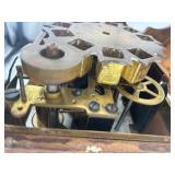 Antique Pigeon Racing Clock with Wooden Case