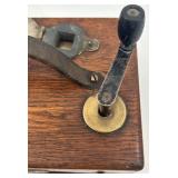 Antique Pigeon Racing Clock with Wooden Case