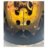 Antique Ansonia Mantel Clock with Brass Enamel Face