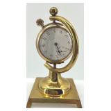 Vintage Elgin Pocket Watch Mounted on Brass Stand