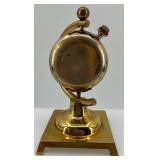 Vintage Elgin Pocket Watch Mounted on Brass Stand