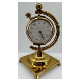 Vintage Elgin Pocket Watch Mounted on Brass Stand