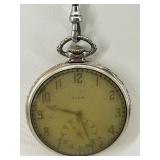 Vintage Elgin Pocket Watch with Pen Knife and Chain
