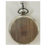 Vintage Elgin Pocket Watch with Pen Knife and Chain