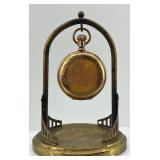 Antique Hamilton Pocket Watch in Brass Stand