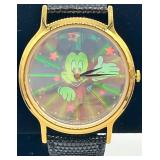 Vintage Lorus Quartz Holographic Mickey Mouse Watch in Original Case