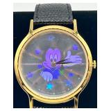 Vintage Lorus Quartz Holographic Mickey Mouse Watch in Original Case