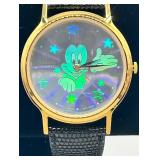 Vintage Lorus Quartz Holographic Mickey Mouse Watch in Original Case
