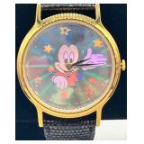 Vintage Lorus Quartz Holographic Mickey Mouse Watch in Original Case