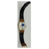 Lorus Quartz Mickey Mouse Watch with Brown Leather Strap in Original Case