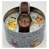 The Flintstones Collectible Tin with Watch Featuring Fred Flintstone