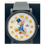 Lorus Quartz Disney Scrooge McDuck Watch with Black Strap