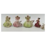 Josef Originals Birthday Angel Figurines 5-7 and Figurine