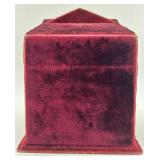 Set of 4 Silver Coasters with Spartan Motif and Velvet Case