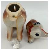 Set of Vintage Beer Mugs and Ceramic Dog Bank