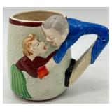 Set of Vintage Beer Mugs and Ceramic Dog Bank