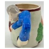 Set of Vintage Beer Mugs and Ceramic Dog Bank