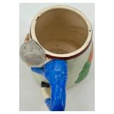 Set of Vintage Beer Mugs and Ceramic Dog Bank