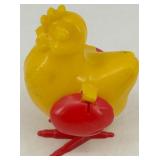 Vintage Wind-Up Rabbit and Chick Toy Collection