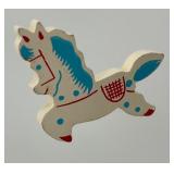 Vintage Wooden Nursery Mobile with Humpty Dumpty and Nursery Rhyme Characters