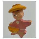 Vintage Wooden Nursery Mobile with Humpty Dumpty and Nursery Rhyme Characters