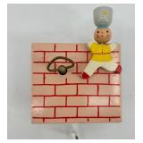 Vintage Wooden Nursery Mobile with Humpty Dumpty and Nursery Rhyme Characters