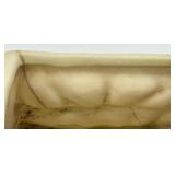 Set of 3 Vintage Ceramic Planters: Boy on Fence, Parrots, and Spinning Wheel