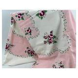 Vintage Floral and Scalloped Edge Linen Napkin Collection
