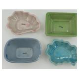 Collection of Vintage Ceramic Figurines and Trays including California Pottery