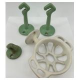 Collection of Vintage Wall Hooks and Soap Dish